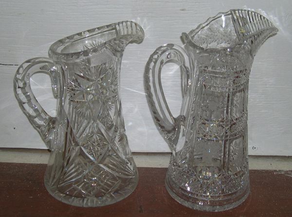 Two Cut Glass Decanters,  one a