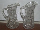 Two Cut Glass Decanters,  one