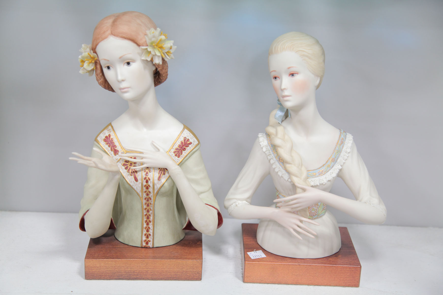 TWO CYBIS FIGURINES OF BEATRICE AND