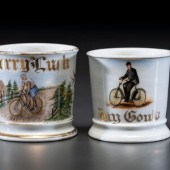 Two Cyclist's Porcelain Shavin