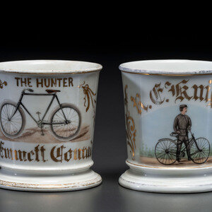 Two Cyclist's Porcelain Shaving