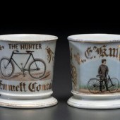 Two Cyclist's Porcelain Shavin