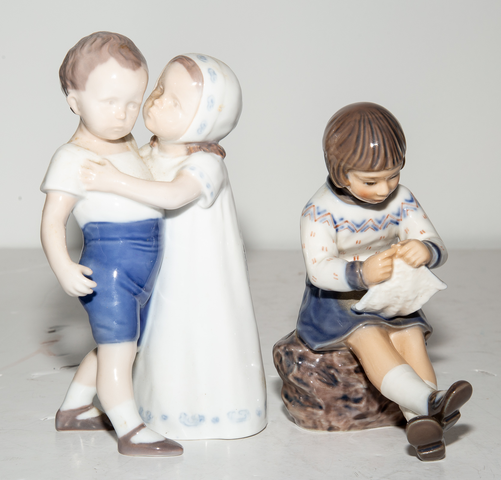 TWO DANISH PORCELAIN FIGURES