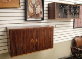 TWO DANISH ROSEWOOD WALL-MOUNT