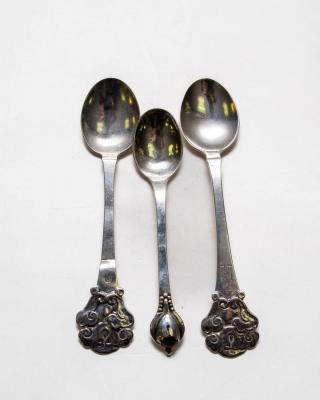Two Danish silver spoons, Holger