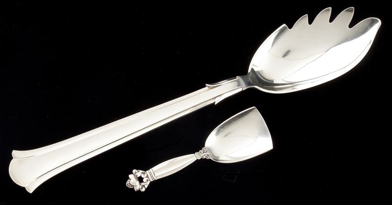 Two Danish Sterling Serving