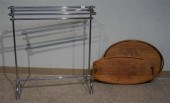 TWO DANSK TEAK TRAYS AND A CHR