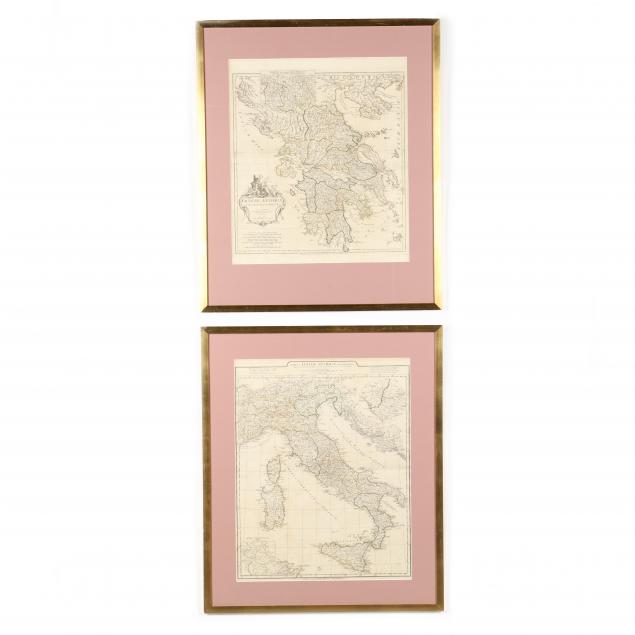 TWO D'ANVILLE MAPS OF CLASSICAL