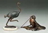 Two David H. Turner patinated