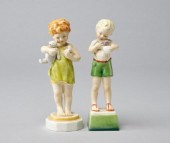 TWO DAYS OF THE WEEK FIGURINES