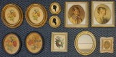 TWO DECORATED PLASTER PLAQUES