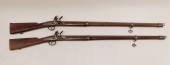 TWO DECORATIVE BELGIAN-MADE FL