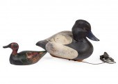 TWO DECORATIVE DUCK DECOYSTwo