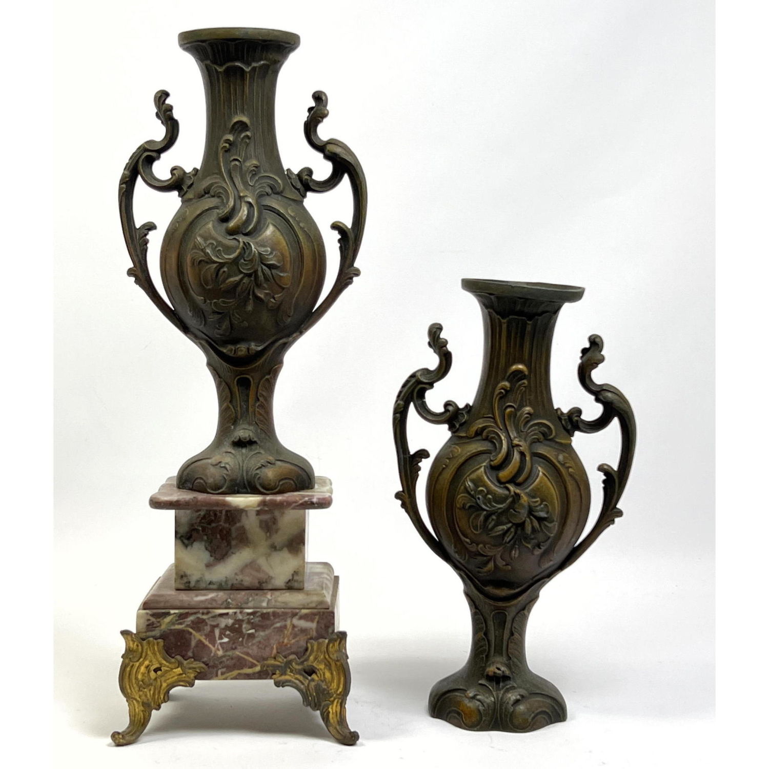 Two Decorative Handled Metal