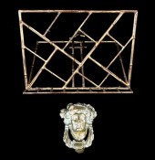 TWO DECORATIVE OBJECTS, INCLUD