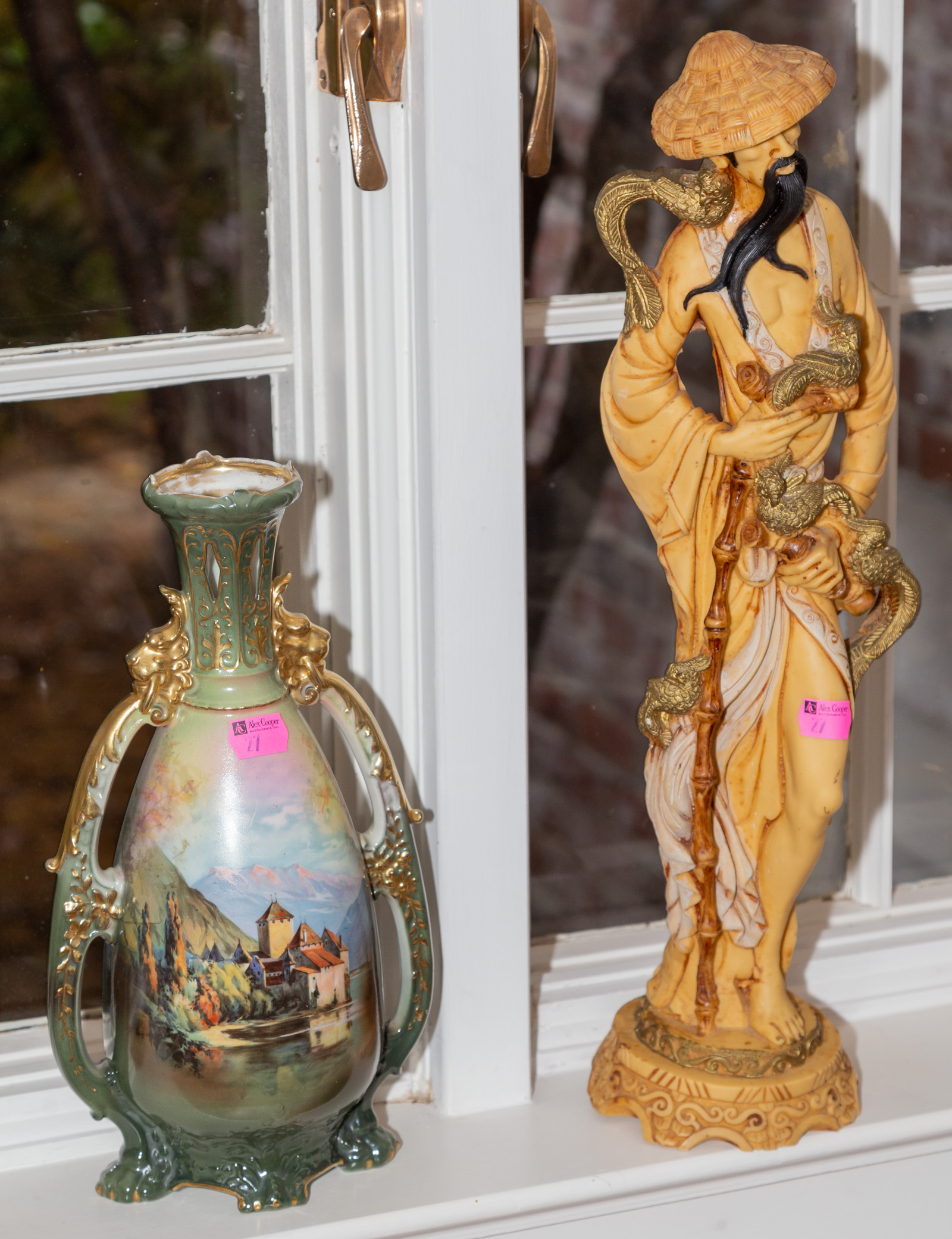 TWO DECORATIVE OBJECTS Including