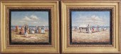 TWO DECORATIVE OIL ON BOARD PA