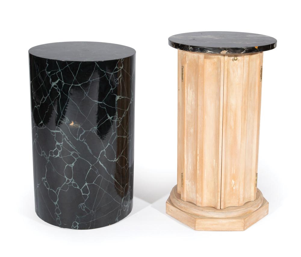 TWO DECORATIVE PEDESTALSTwo