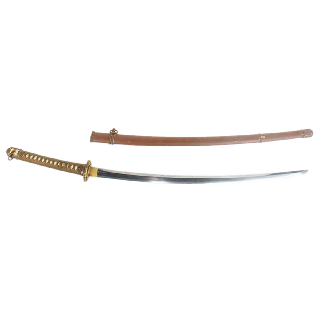 TWO DECORATIVE SAMURAI SWORDS Two