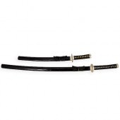 TWO DECORATIVE SAMURAI SWORDSD