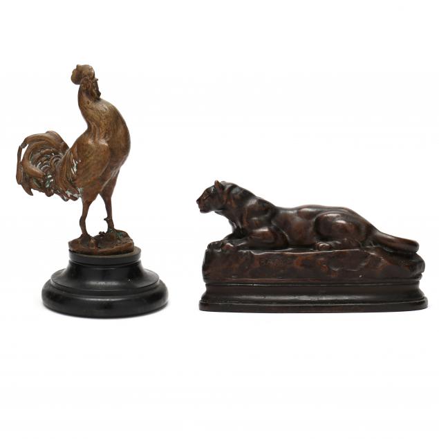 TWO DECORATIVE SCULPTURES AFTER