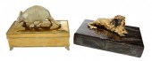 TWO DECORATIVE TABLE BOXES20th
