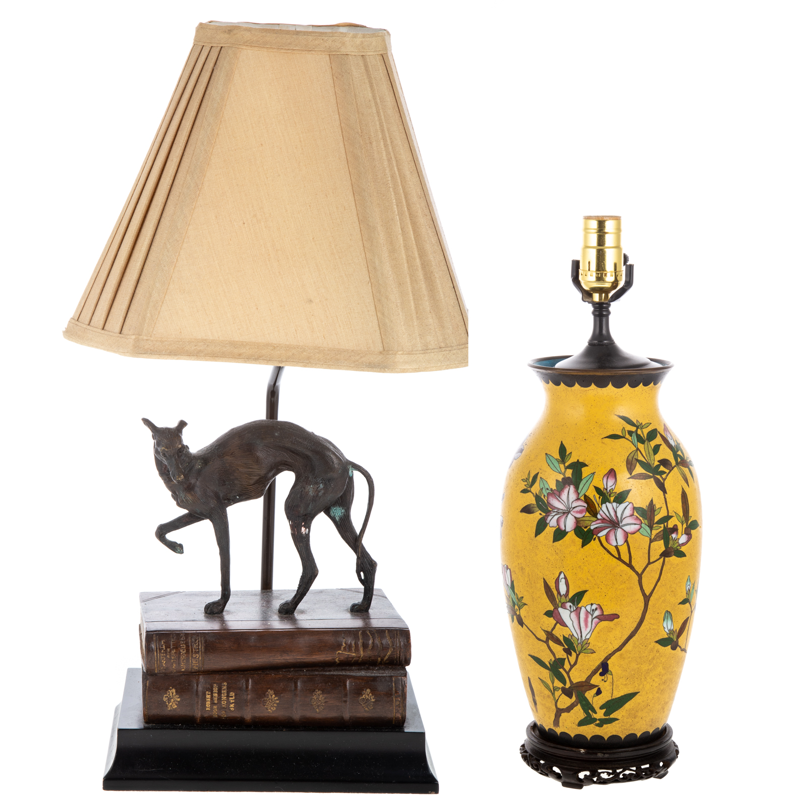 TWO DECORATIVE TABLE LAMPS 20th