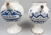TWO DELFT APOTHECARY WET DRUG
