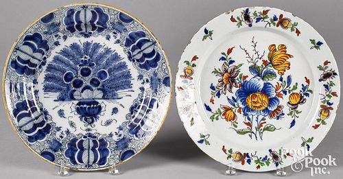 TWO DELFT CHARGERS, MID 18TH