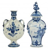 TWO DELFT POTTERY VESSELSTwo D