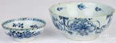 TWO DELFTWARE BOWLS 18TH C.<br