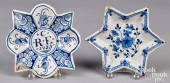 TWO DELFTWARE PLAQUES OR PICKL