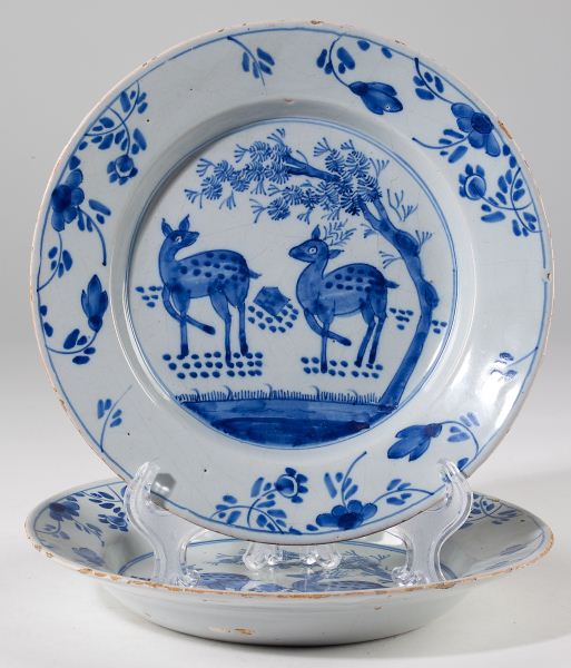 Two Delftware Plates 18th