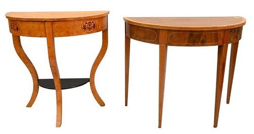 TWO DEMILUNE TABLESTwo Demilune