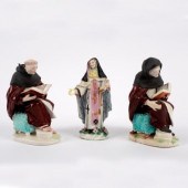 Two Derby figures of seated fr