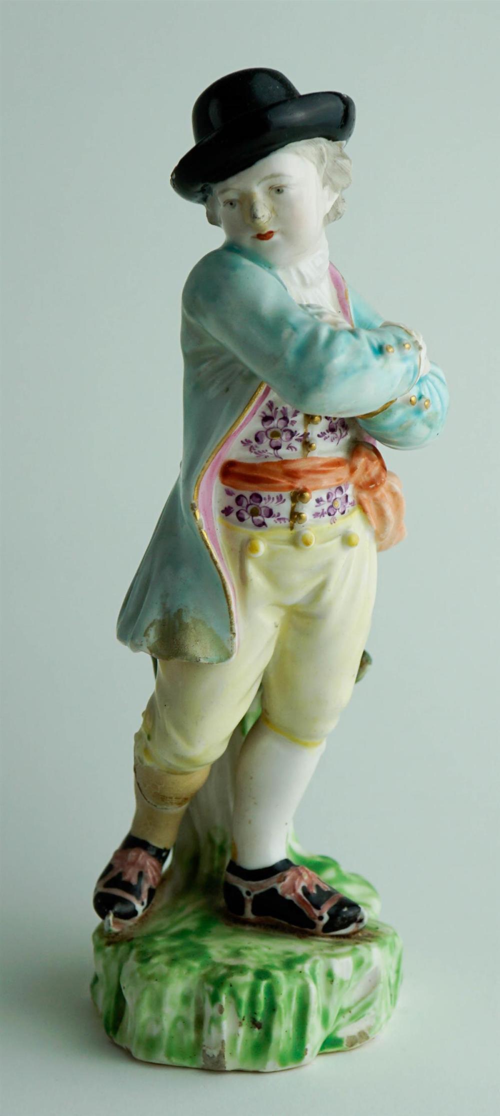 TWO DERBY PORCELAIN FIGURES