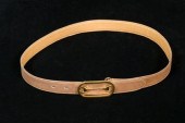 Two designer belts    One blac