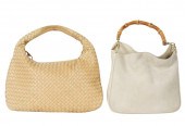TWO DESIGNER HANDBAGS: GUCCI A