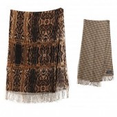 TWO DESIGNER SCARVES A Ralph L