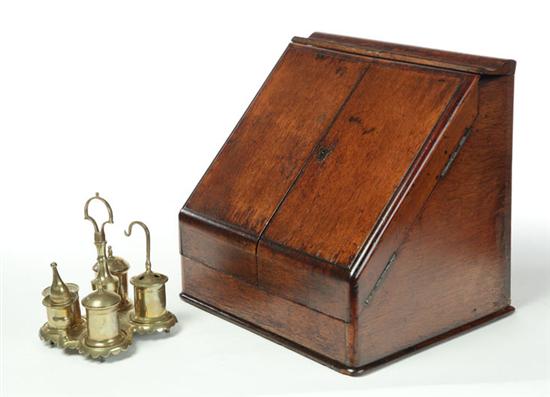 TWO DESK ITEMS.  England  late 19th