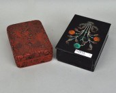 TWO DESKTOP TRINKET BOXESone h