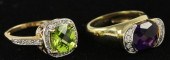 Two Diamond and Gem Set Ringst