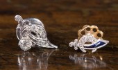 TWO DIAMOND AND GOLD SHRINERS