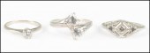 TWO DIAMOND AND WHITE GOLD RIN