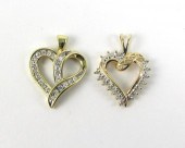 TWO DIAMOND AND YELLOW GOLD HE