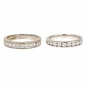 TWO DIAMOND HALF ETERNITY RING