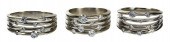 TWO DIAMOND, ONE MOISSANITE 14