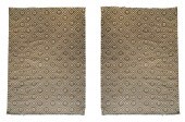 TWO DIAMOND-PATTERN FLATWEAVE