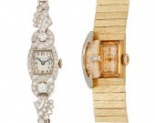 TWO DIAMOND WRISTWATCHESTwo di