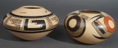 TWO DIANNA TAHBO HOPI POTTERY